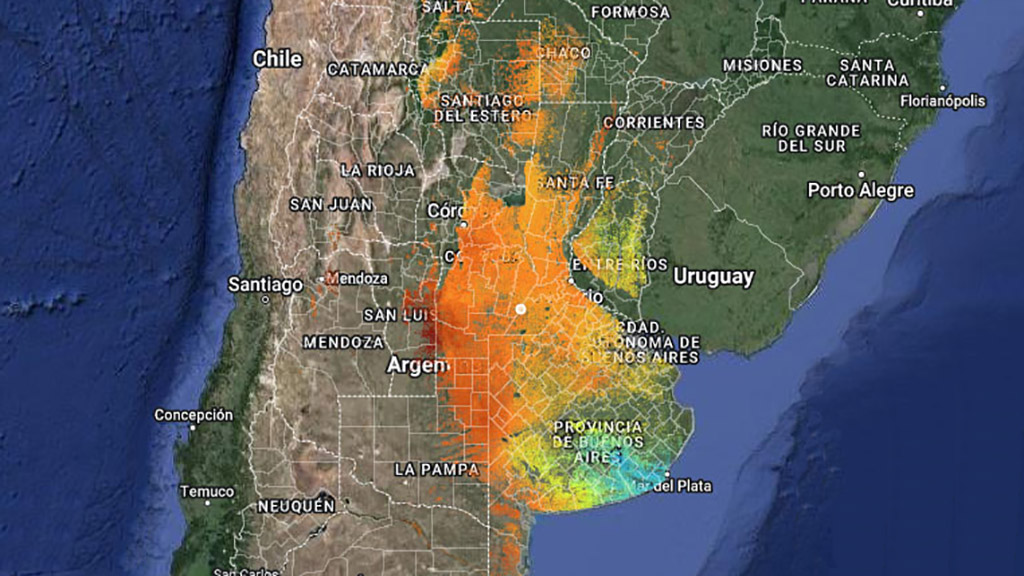 Los suelos agricolas operan solo el 46 porciento de su capacidad,